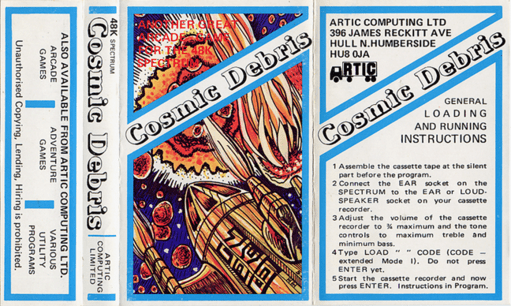 Cosmic Debris box art for ZX Spectrum